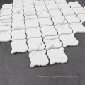 Snow White Arabesque Glass Mosaic Tiles for Bathroom